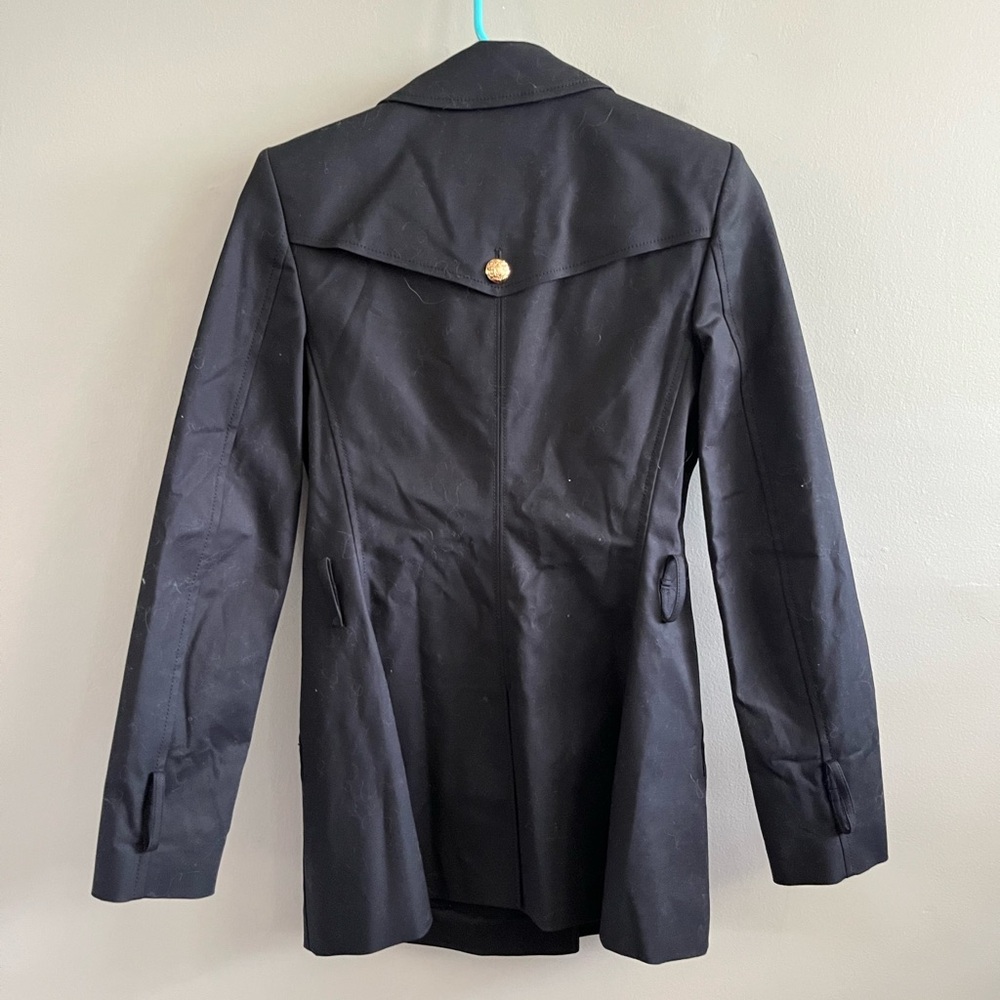 Veronica Beard  Angelique Dickey‎ Cropped Trench Black Gold 00 - Picture 8 of 12